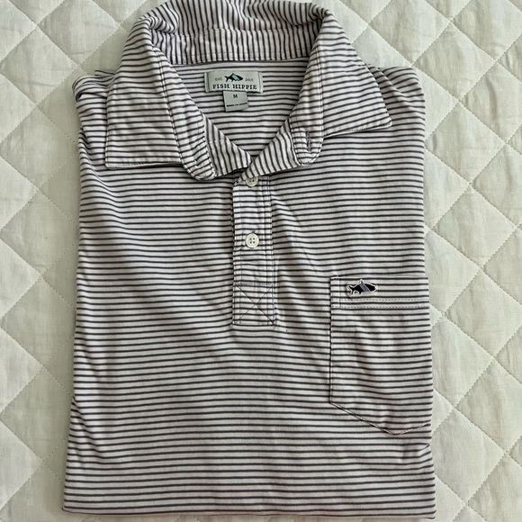 Purple and White Stripes Fish Hippie - Picture 1 of 1